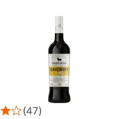 Flasche Osborne Sherry Fino, ein trockener Sherry aus Spanien, der die Bedeutung von Tradition und Qualität in der Sherry-Herstellung verkörpert.