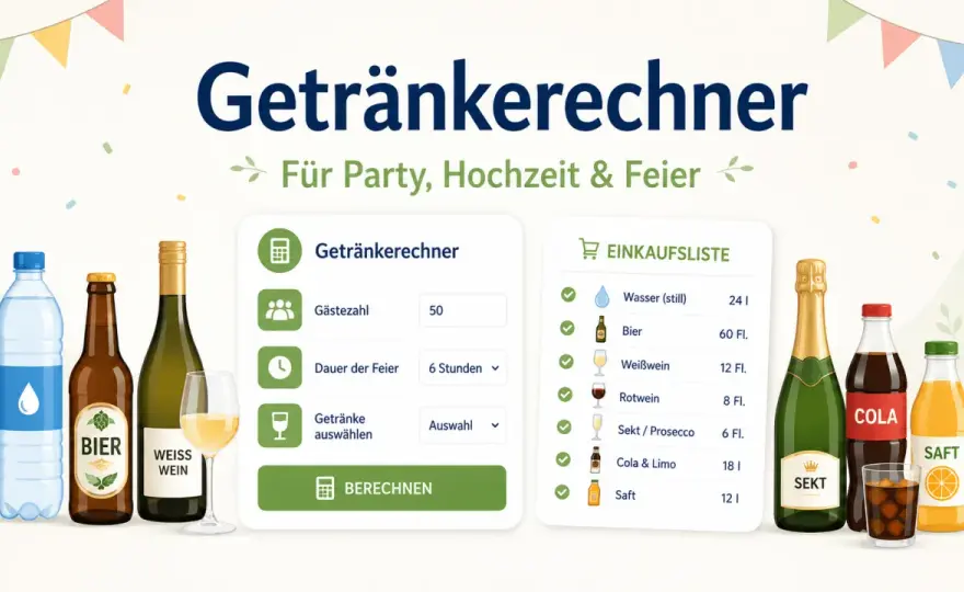 Wie viel Wein zur Hochzeit? Mengen richtig planen
