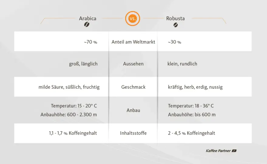 Arabica-Robusta-Mischung für Espresso - das richtige Verhältnis