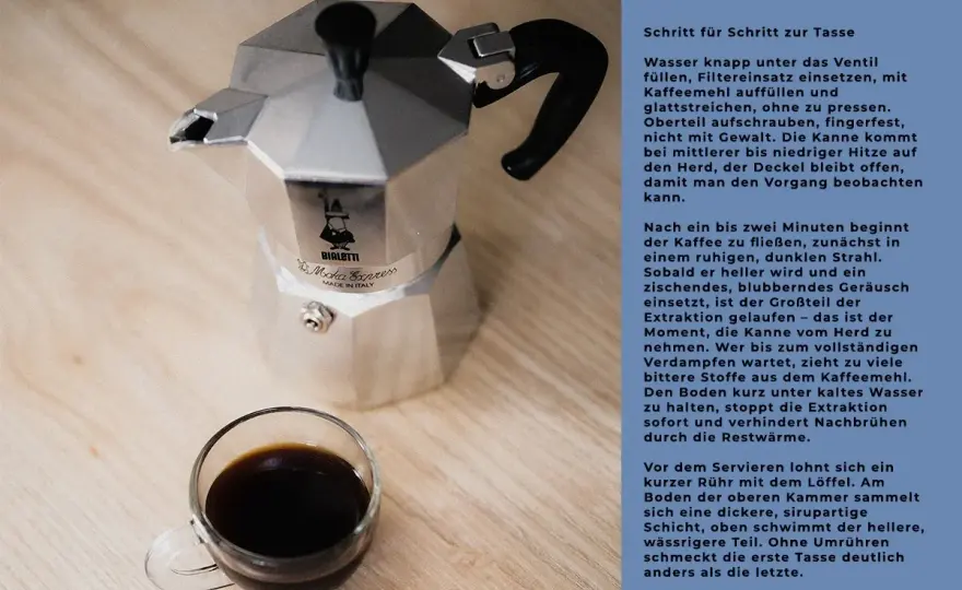 Herdkanne richtig nutzen und bitteren Kaffee vermeiden