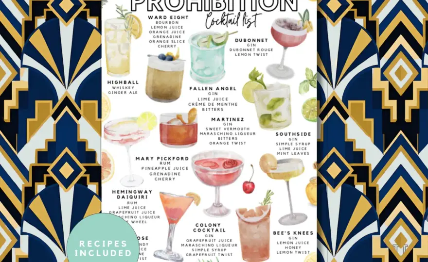 Cocktails der 20er Jahre - Klassiker für deine Gatsby-Party